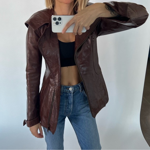 Modchi leather jacket. XS - Picture 2 of 6
